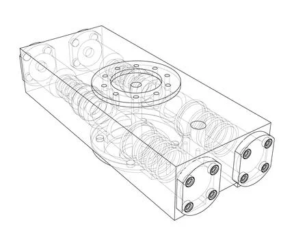 Abstract industry object concept Stock-Illustration