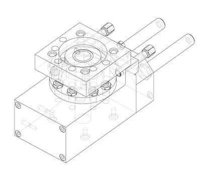 Abstract industry object concept Stock-Illustration
