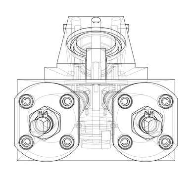 Abstract industry object concept Stock Illustration