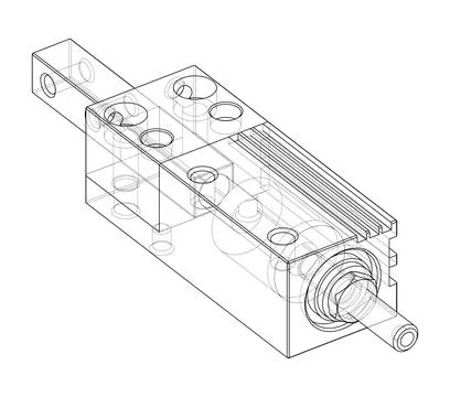 Abstract industry object concept Stock Illustration