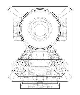 Abstract industry object concept Stock Illustration