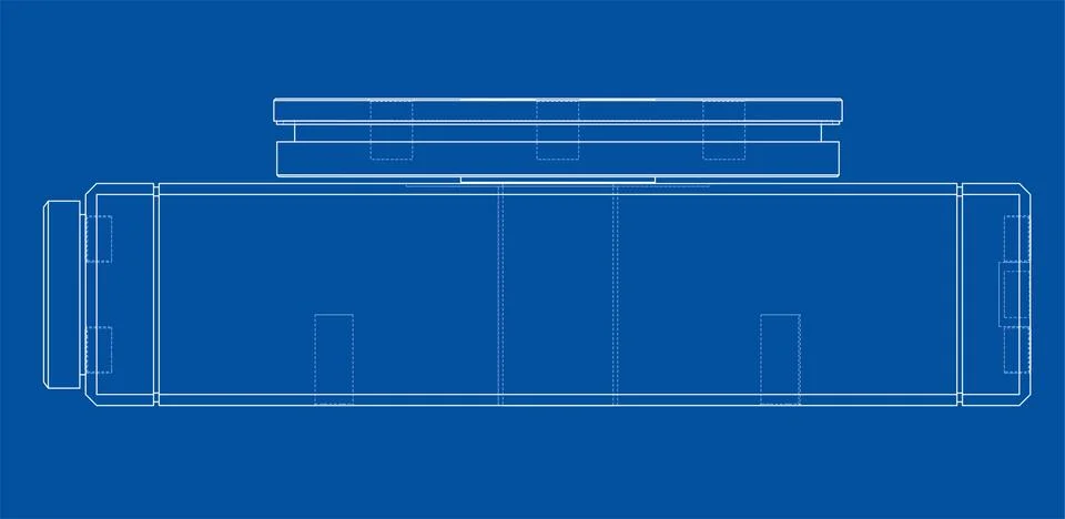 Abstract industry object concept. Vector 库存插图