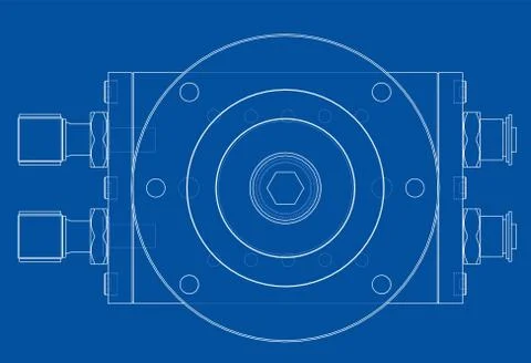 Abstract industry object concept. Vector Stock Illustration