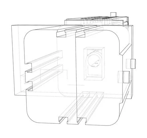 Abstract industry object concept. Vector Stock Illustration