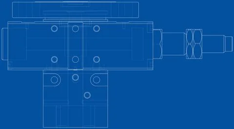 Abstract industry object concept. Vector Stock Illustration