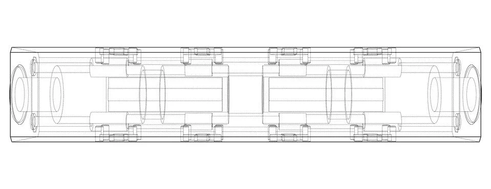 Abstract industry object concept. Vector Illustrazione stock