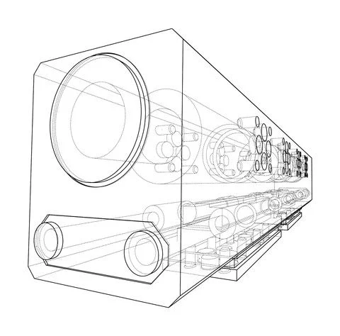 Abstract industry object concept. Vector Illustrazione stock