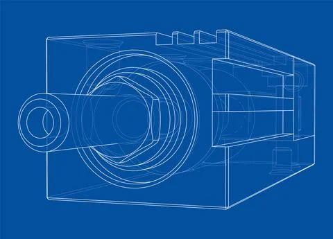 Abstract industry object concept. Vector Stock Illustration
