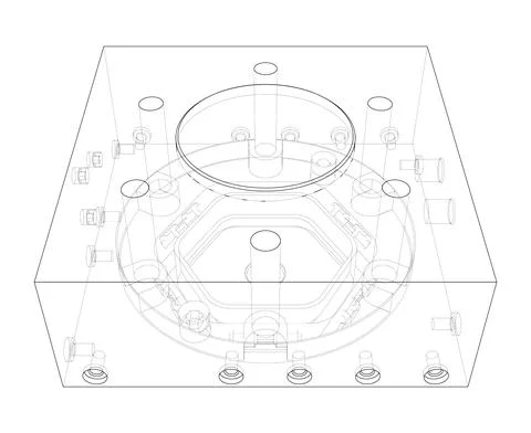 Abstract industry object concept. Vector Stock Illustration