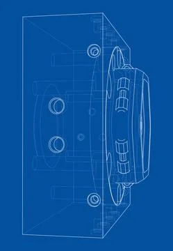 Abstract industry object concept. Vector 스톡 일러스트