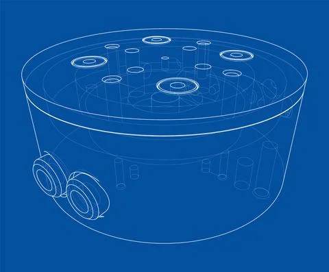 Abstract industry object concept. Vector Stock Illustration