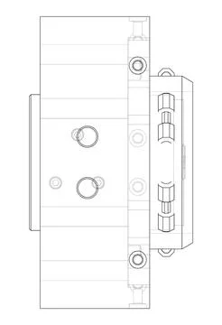 Abstract industry object concept. Vector Stock Illustration