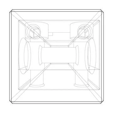 Abstract industry object concept. Vector Stock Illustration