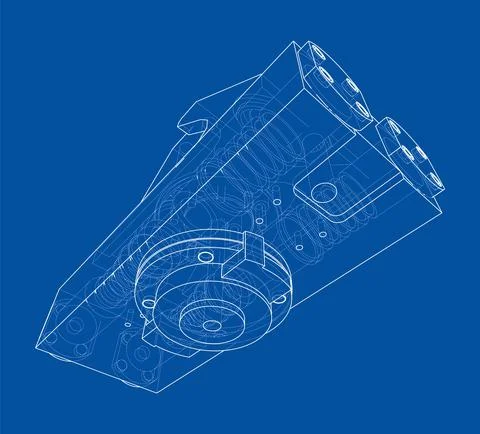 Abstract industry object concept. Vector 스톡 일러스트