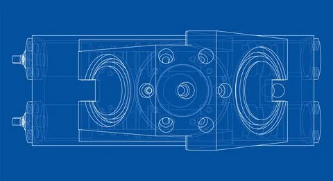 Abstract industry object concept. Vector Illustrazione stock