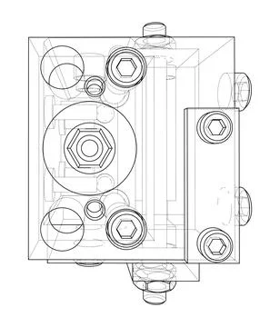 Abstract industry object concept. Vector Stock Illustration