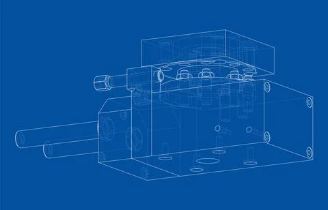 Abstract industry object concept. Vector Stock Illustration