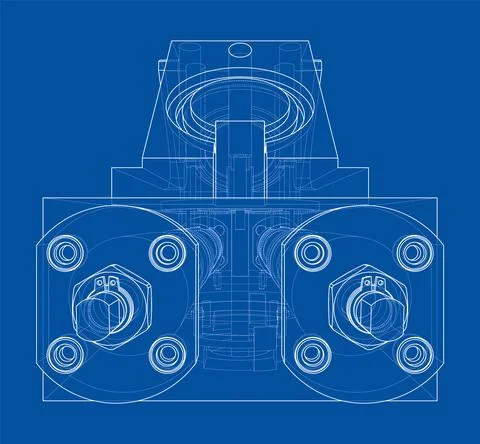 Abstract industry object concept. Vector 스톡 일러스트