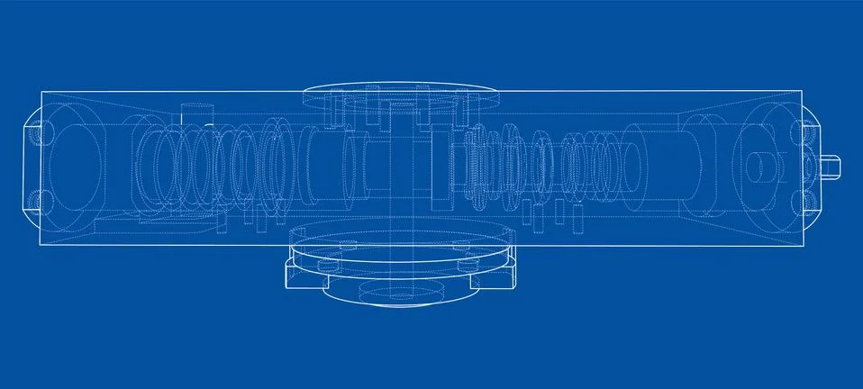 Abstract industry object concept. Vector Illustrazione stock