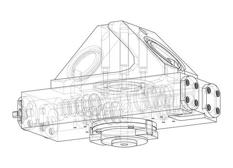 Abstract industry object concept. Vector Stock Illustration