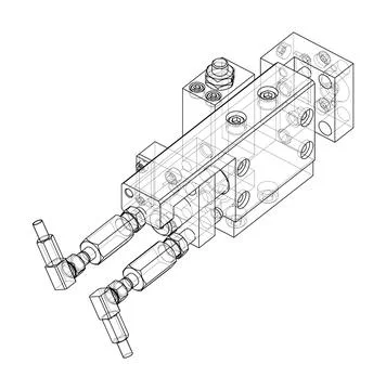 Abstract industry object concept. Vector 스톡 일러스트