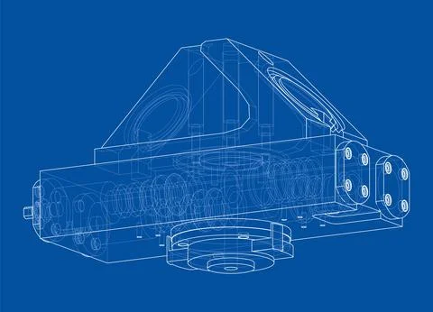 Abstract industry object concept. Vector Stock Illustration