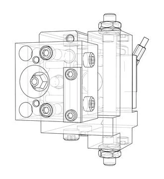 Abstract industry object concept. Vector Stock Illustration
