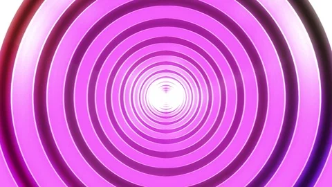 Abstract Infinite Circle Tunnel Stock Footage 108115869
