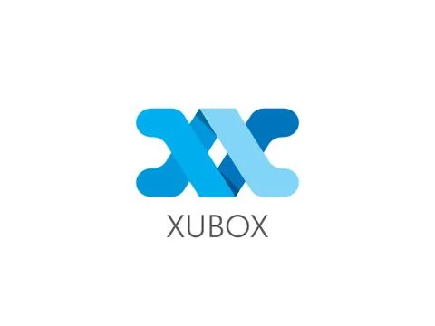 Abstract infinite geometric cube box arrow logo icon for corporate business,  Stock Illustration