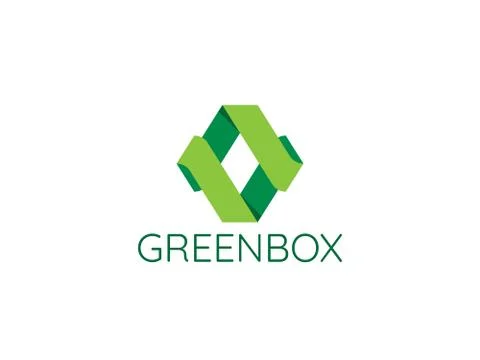 Abstract infinite geometric cube box arrow logo icon for corporate business,  Stock Illustration