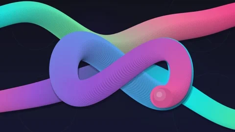 Abstract infinite loop motion animation featuring vibrant gradient colorful.. Stock Footage 340918659