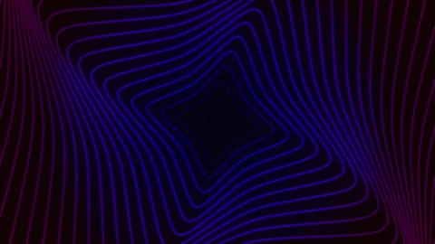 Abstract infinite neon tunnel loop background. Stock Footage 259977968