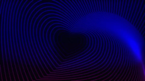 Abstract infinite neon tunnel loop background. Stock Footage 259998491