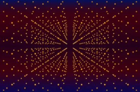 Abstract Infinite Perspective Background - vector illustration Stock Illustration