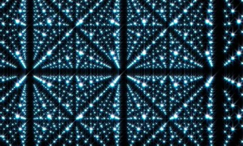 Abstract Infinite  Perspective HUD Background Stock Illustration