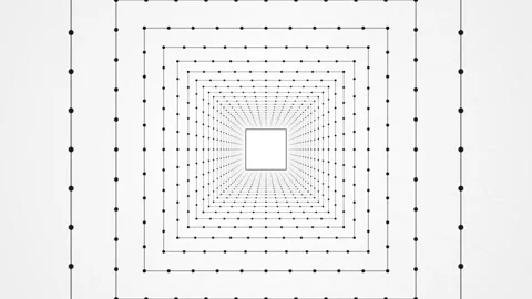 Abstract infinite tunnel composed of connected dots and lines moving forwar.. Stock Footage 341579607