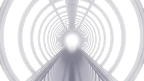 Abstract infinity 3d circle tunnel. Stock Footage 271134020