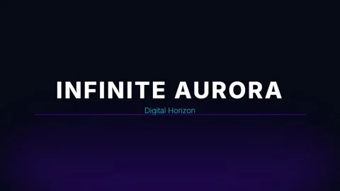 Abstract infinity aurora text reveal on dark cosmos background cinematic gr.. Stock Footage 337656636