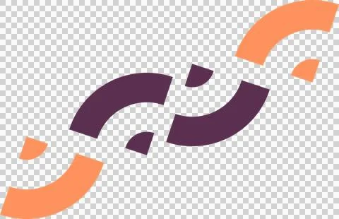 Abstract Infinity Chain Element in Flat Design Style イラスト素材