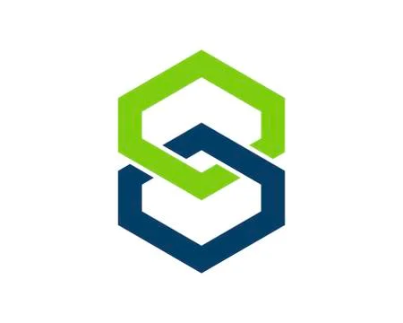 Abstract infinity hexagonal shape Illustrazione stock