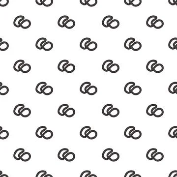 Abstract infinity loops creating a seamless pattern background Illustrazione stock
