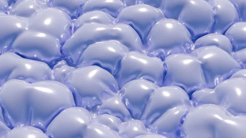 Abstract inflated surface. 3d render animation, realistic motion design Stock Footage 278425803