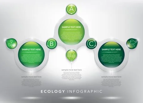Abstract Info graphic template for 3 options. Ilustración de archivo