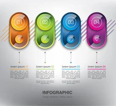 Abstract info graphic vector design elements. Ilustración de archivo