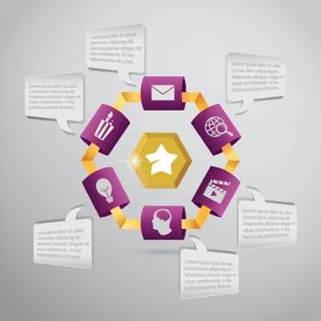 Abstract Infographic Background Stock Illustration