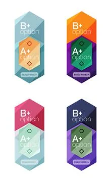 Abstract infographic banners for your content イラスト素材