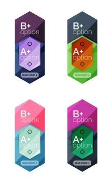 Abstract infographic banners for your content イラスト素材