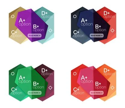 Abstract infographic banners for your content イラスト素材