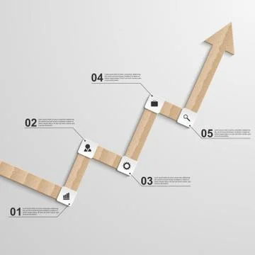 Abstract infographic chart. Vector illustration. Stock Illustration