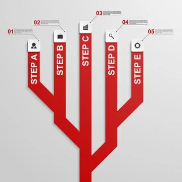 Abstract infographic design template. Stock Illustration